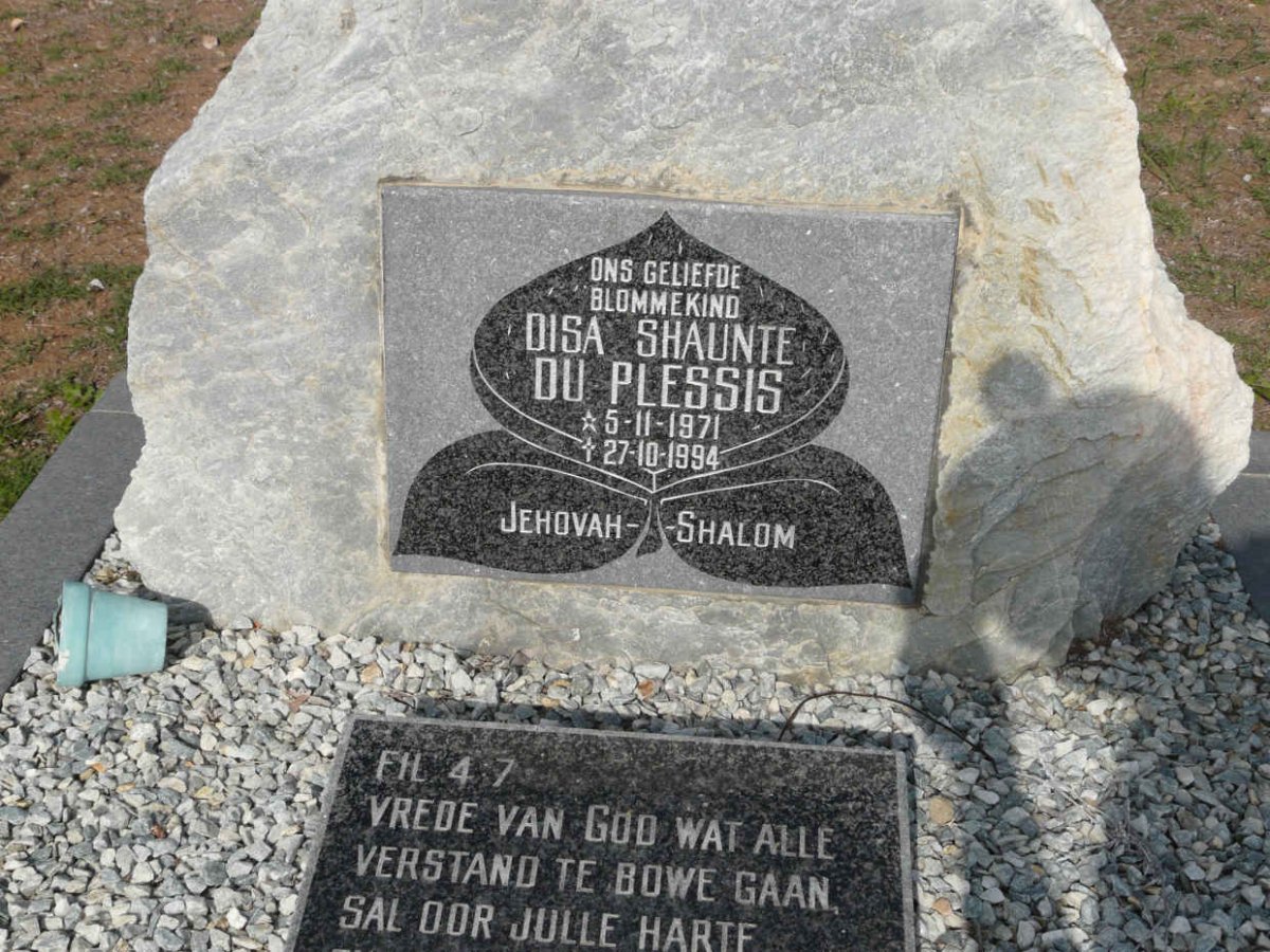 PLESSIS Disa Shaunte, du 1971-1994