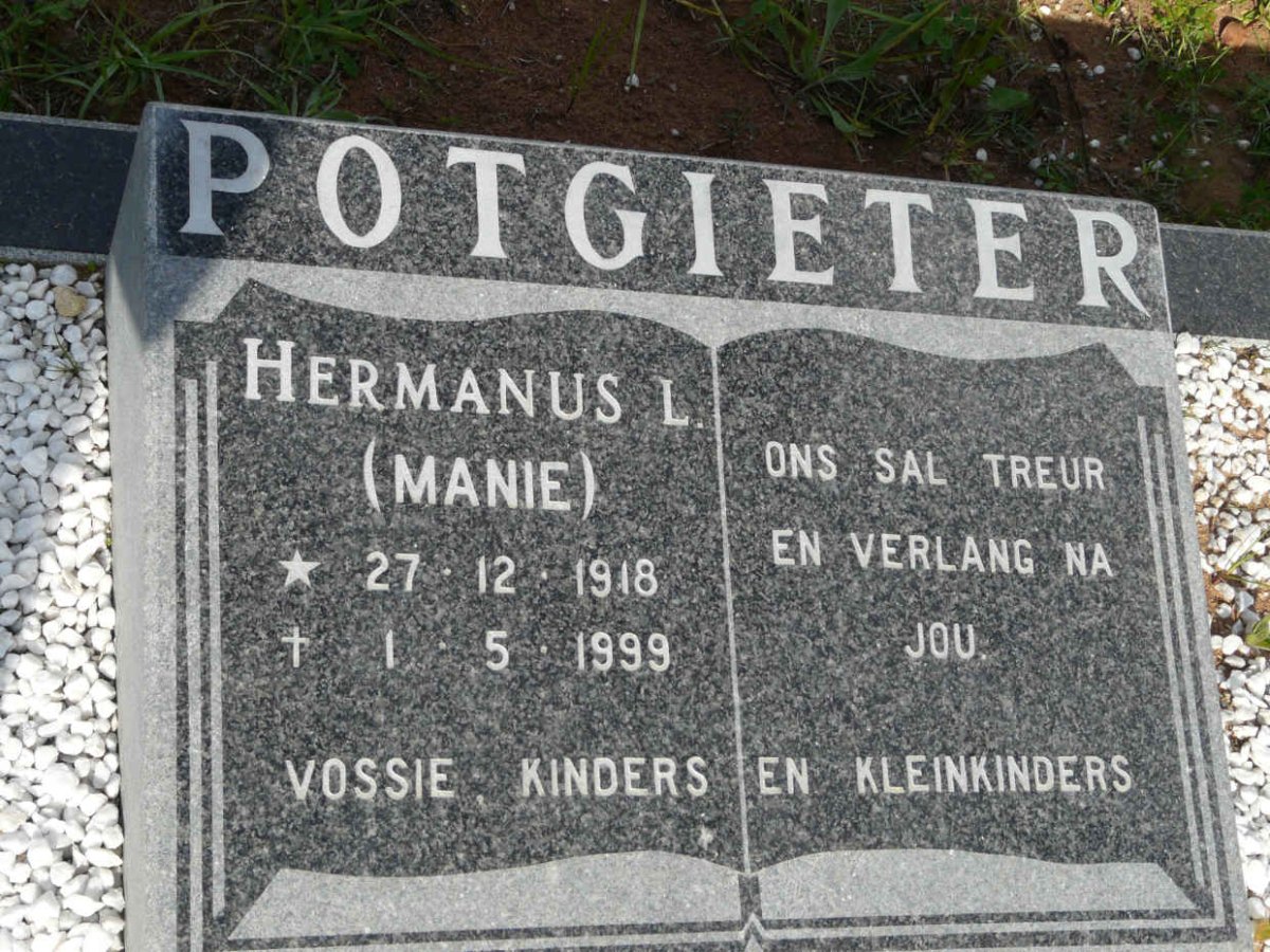 POTGIETER Hermanus L. 1918-1999