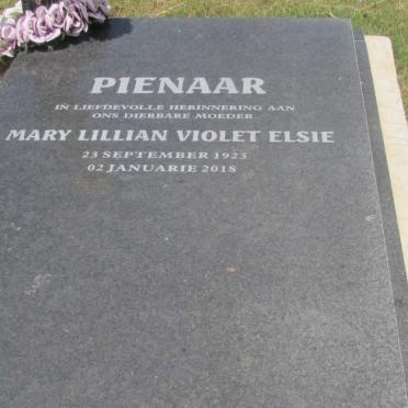 PIENAAR Mary Lillian Violet Elsie 1923-2018