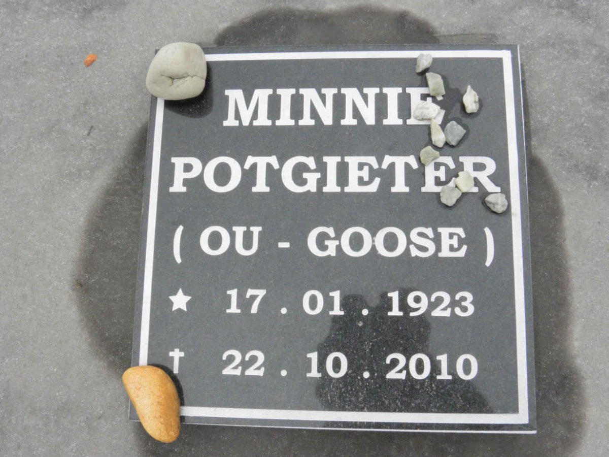 POTGIETER Minnie 1923-1910