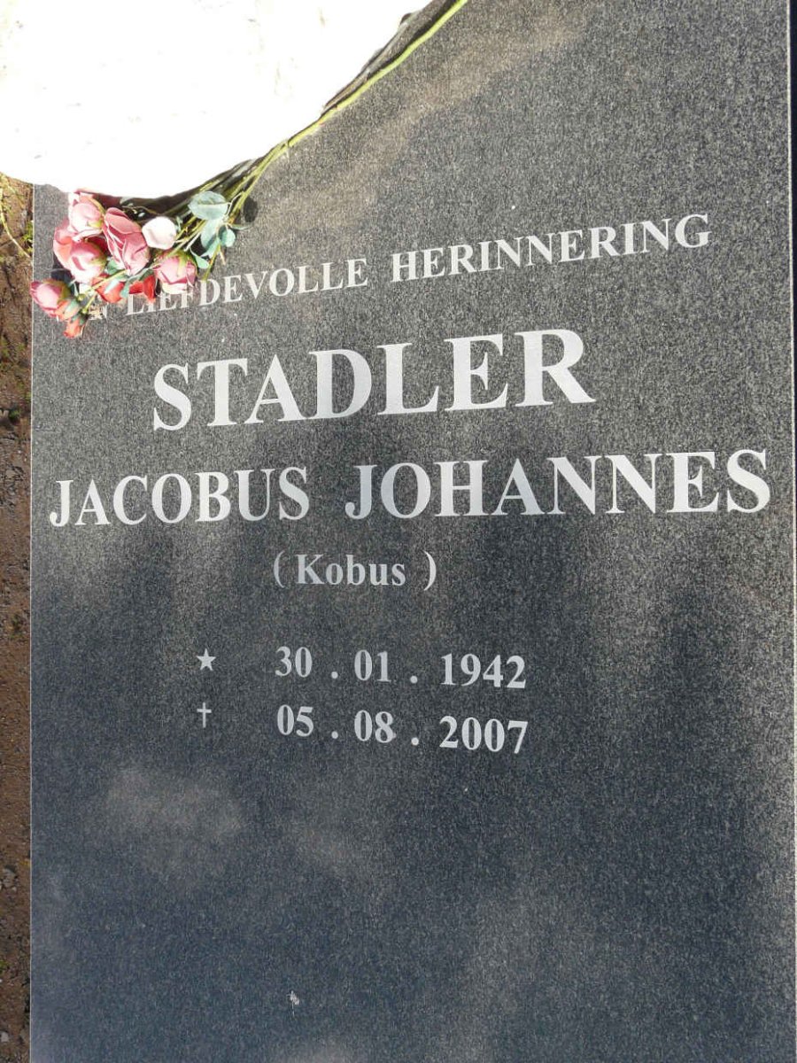 STADLER Jacobus Johannes 1942-2007