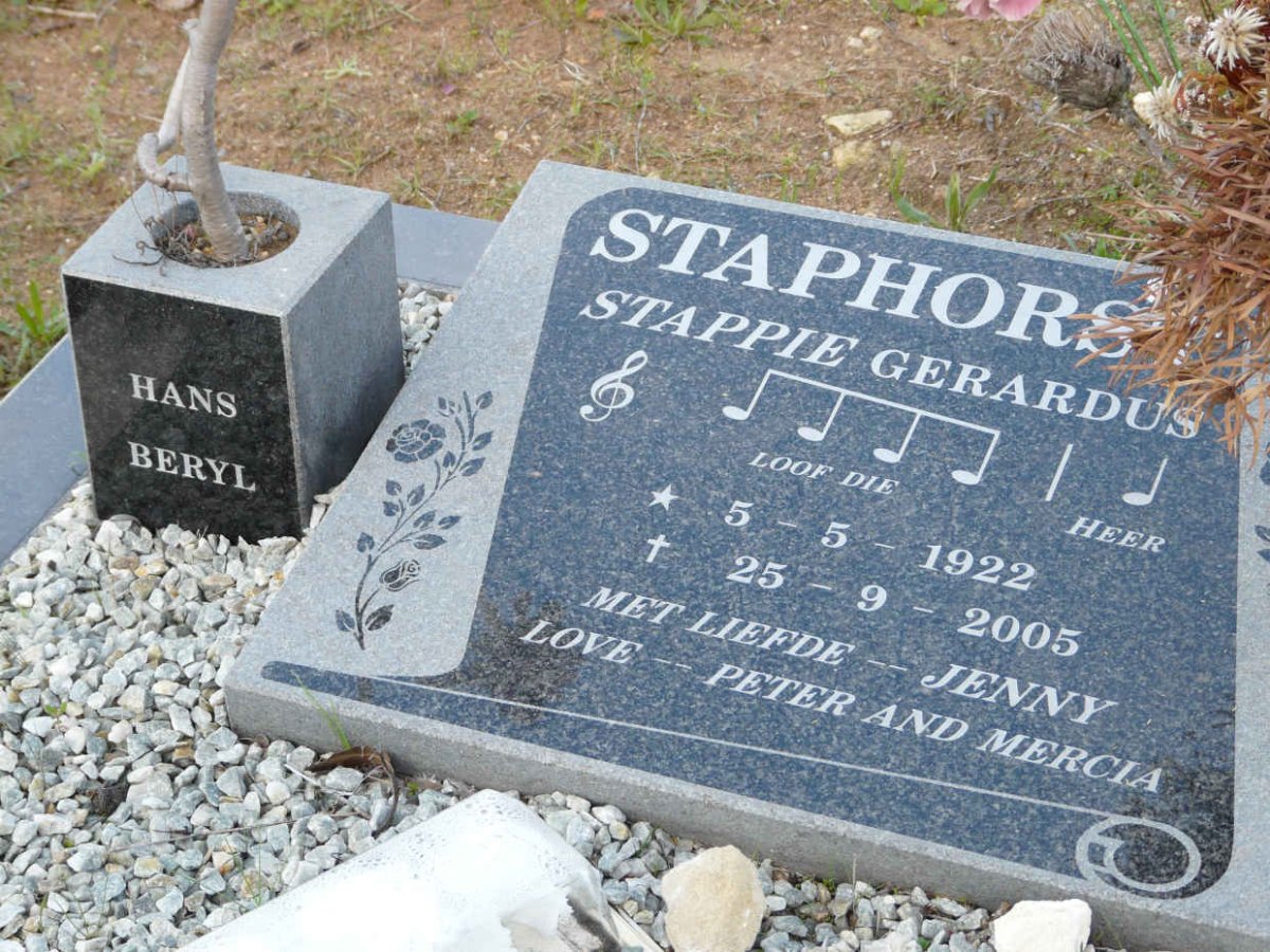 STAPHORST Gerhardus 1922-2005