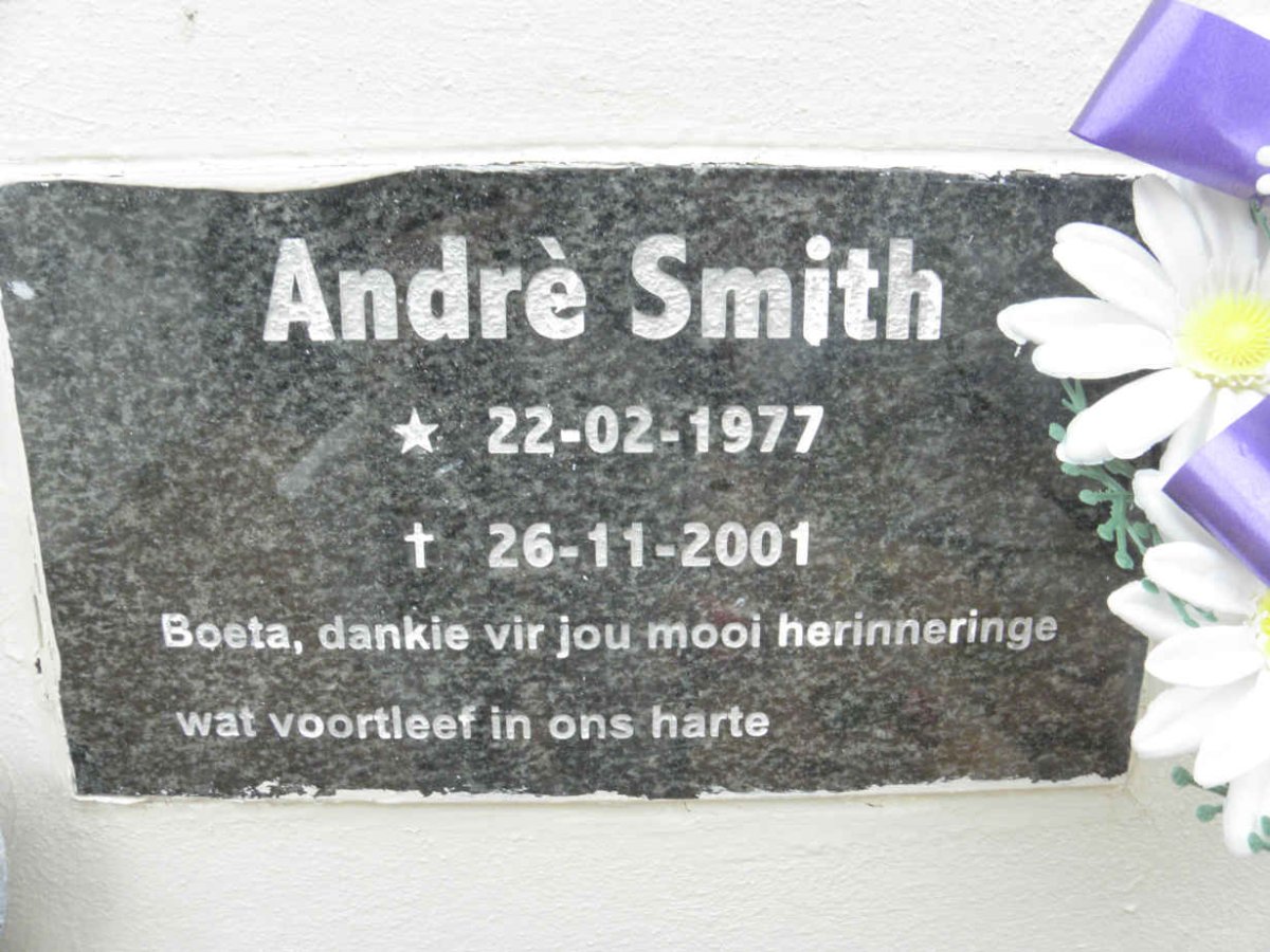 SMITH Andrè 1977-2001