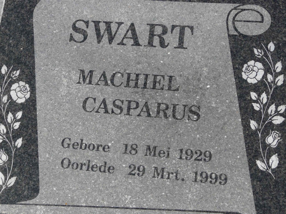 SWART Machiel Casparus 1929-1999