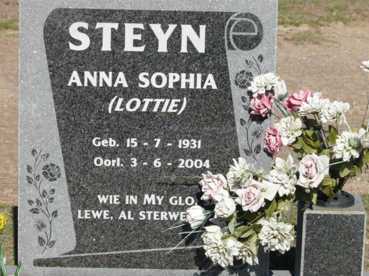 STEYN Anna Sophia 1931-2004