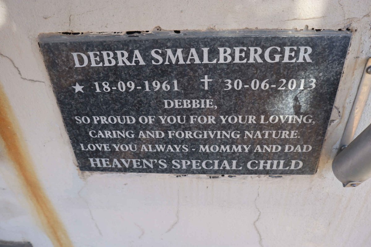 SMALBERGER Debra 1961-2013