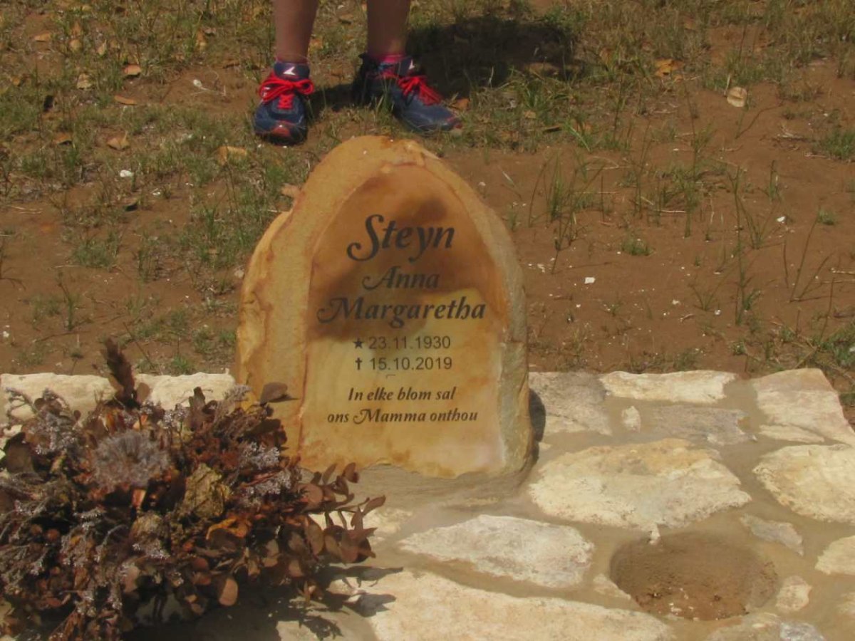 STEYN Anna Margaretha 1930-2019