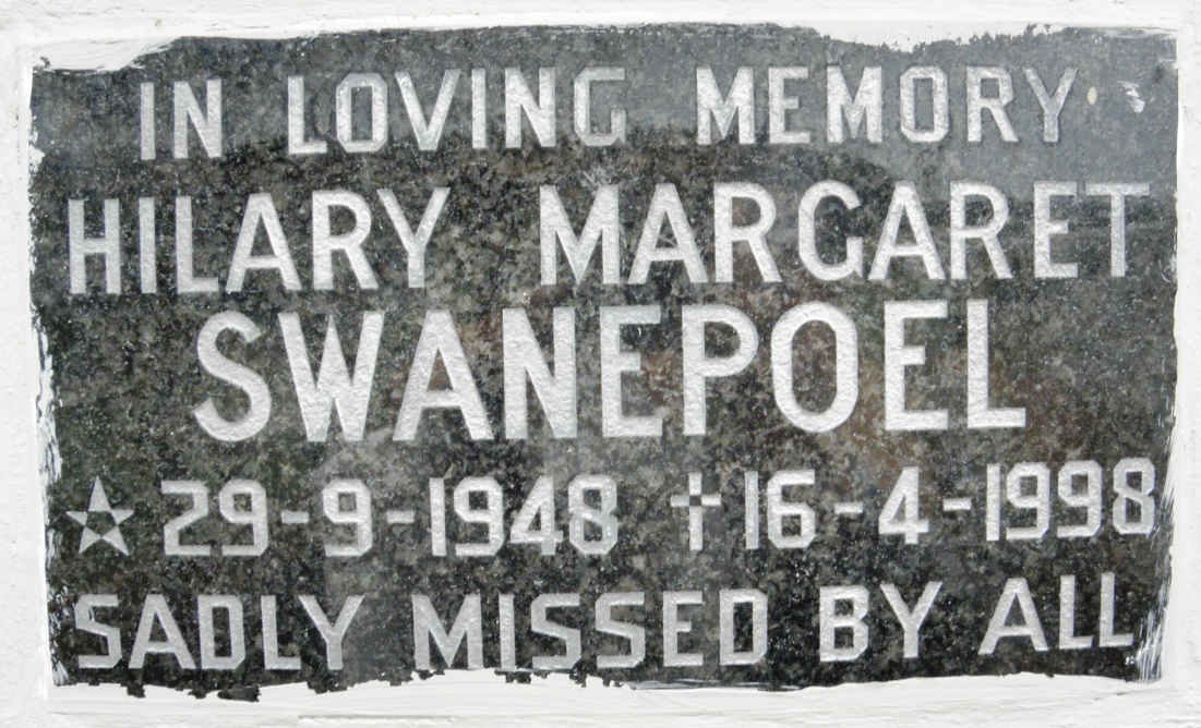 SWANEPOEL Hilary Margaret 1948-1998