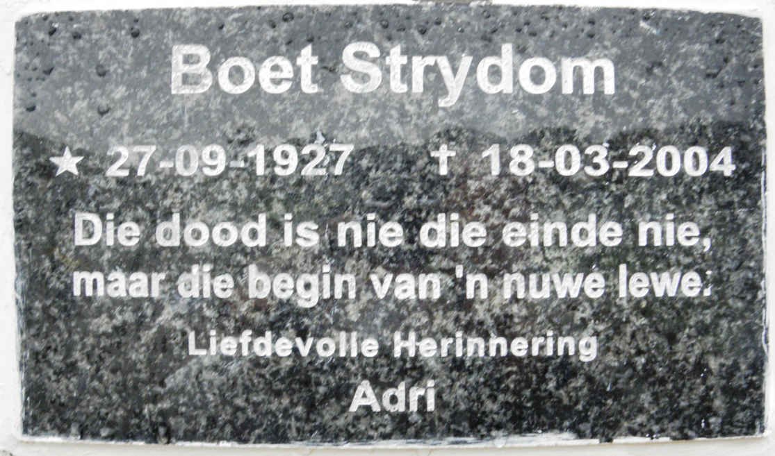 STRYDOM Boet 1927-2004