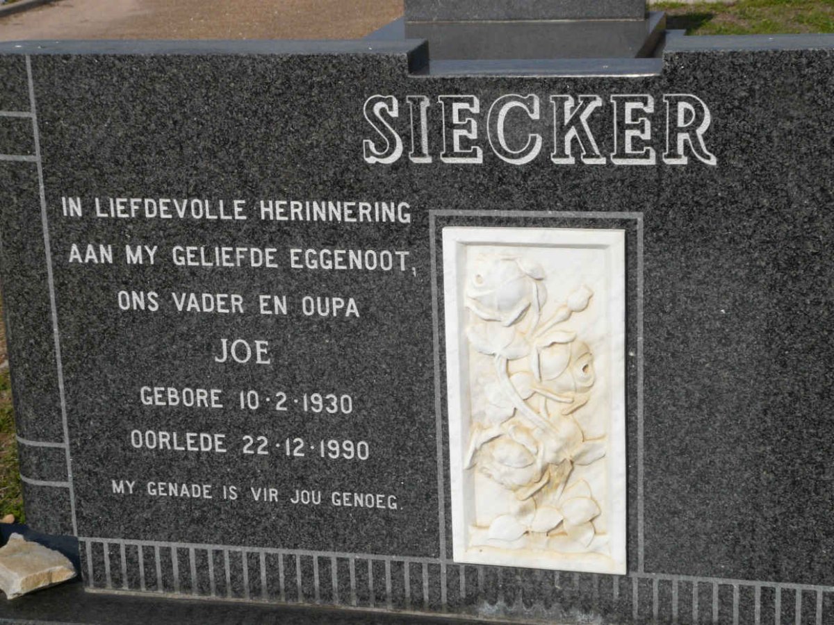 SIECKER Joe 1930-1990