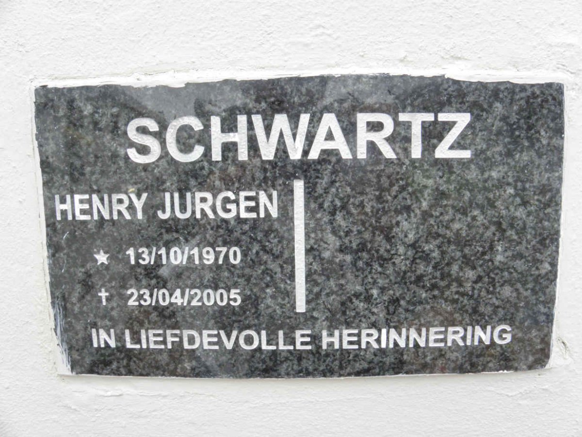 SCHWARTZ Henry Jurgen 1970-2005