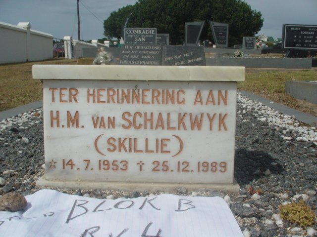 SCHALKWYK H.M., van 1953-1989