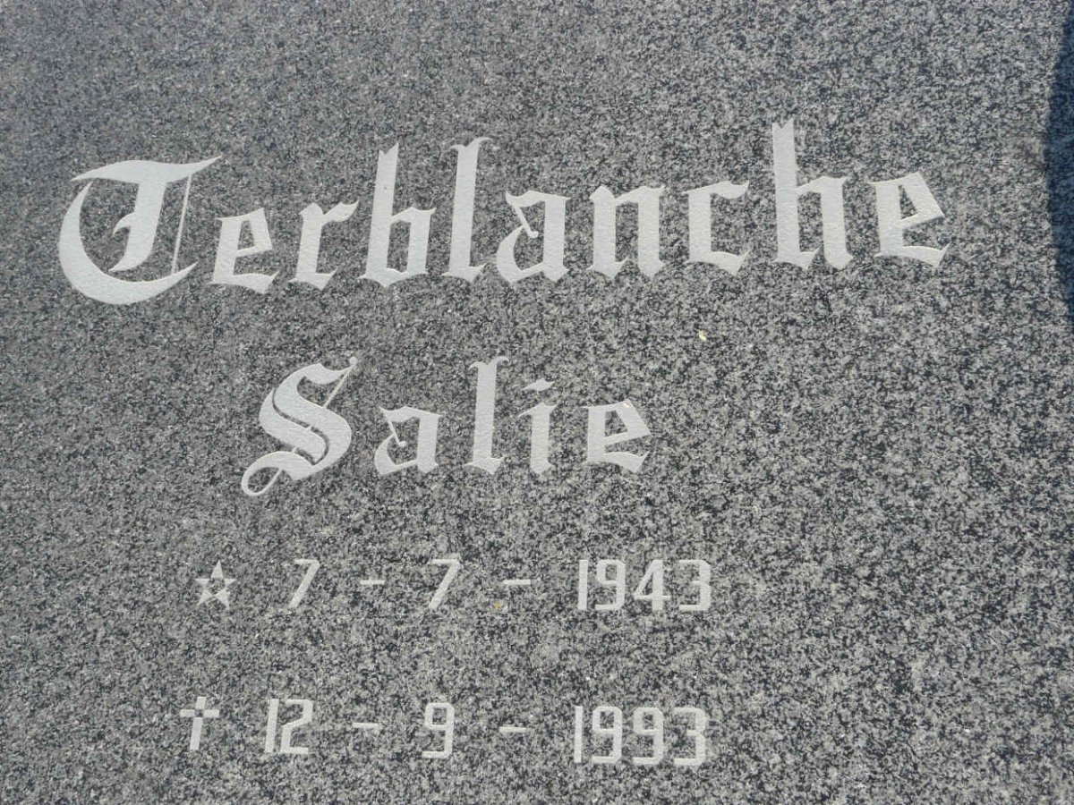 TERBLANCHE Salie 1943-1993