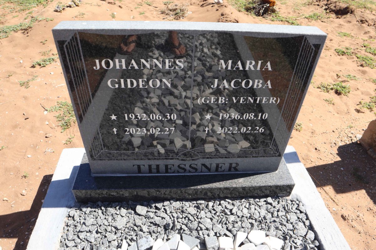 THESSNER Johannes Gideon 1932-2023 & Maria Jacoba VENTER 1936-2022