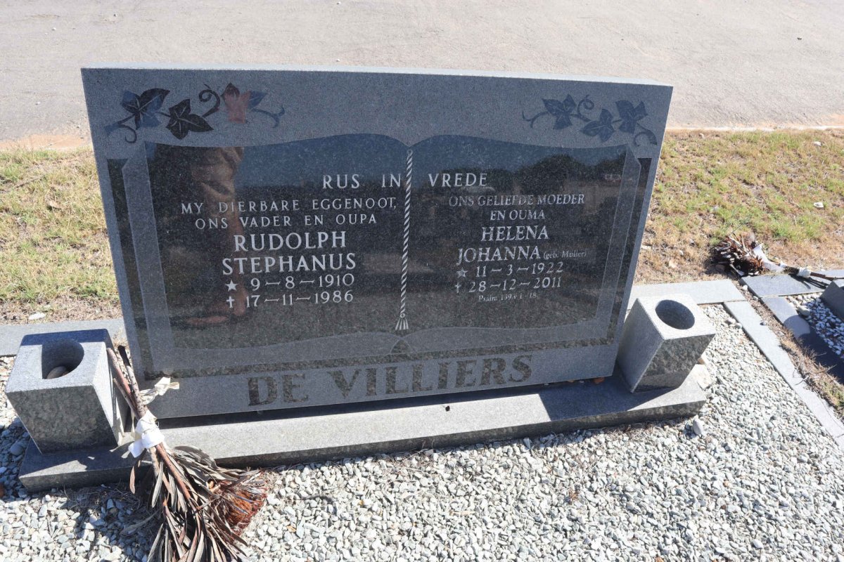 VILLIERS Rudolph Stephanus, de 1910-1986 & Helena Johanna MULLER 1922-2011
