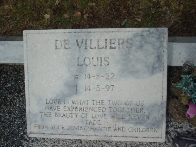 VILLIERS Louis , de 1922-1997