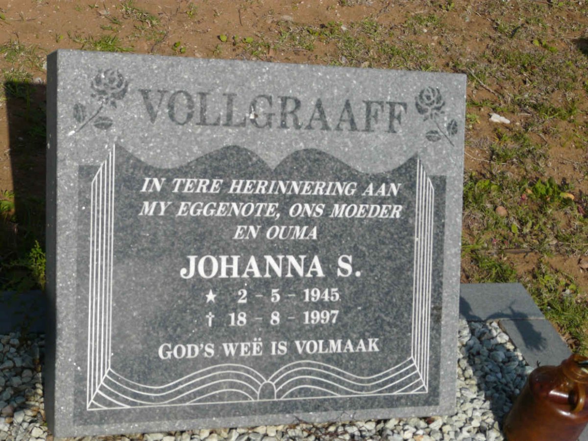 VOLLGRAAFF Johanna S. 1945-1997
