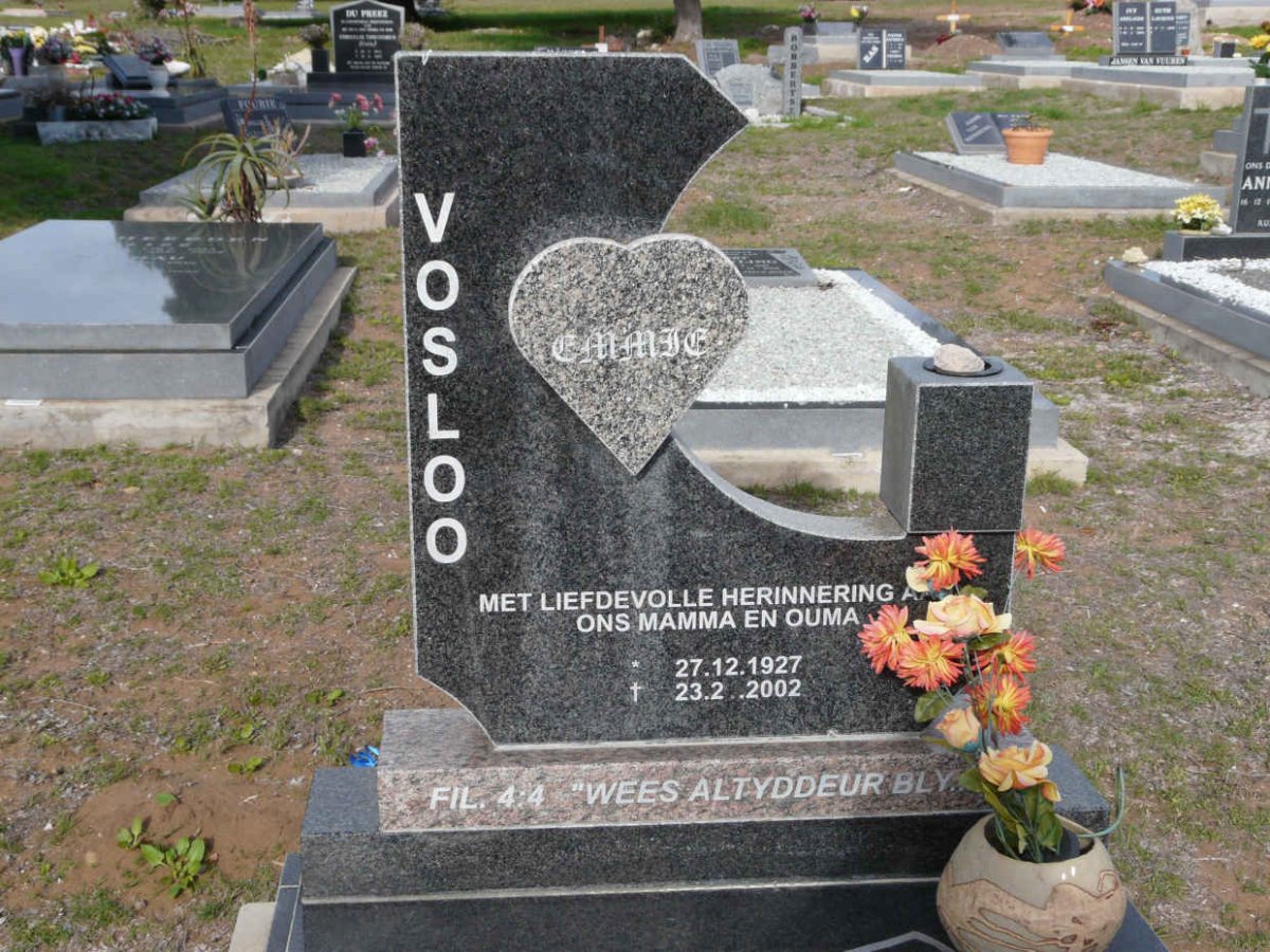 VOSLOO Emmie 1927-2002