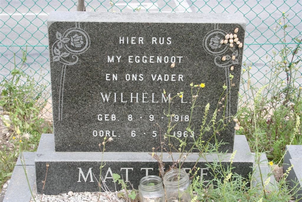 MATTHEE Wilhelm L. 1918-1963