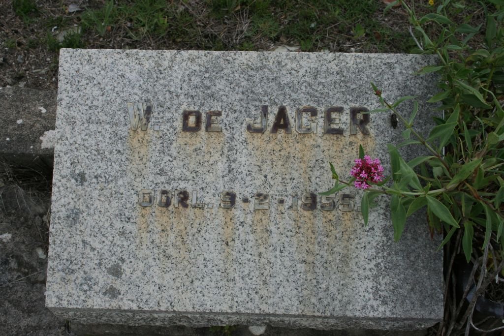 JAGER W., de -1955