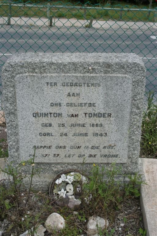 TONDER Quinton, van 1889-1943