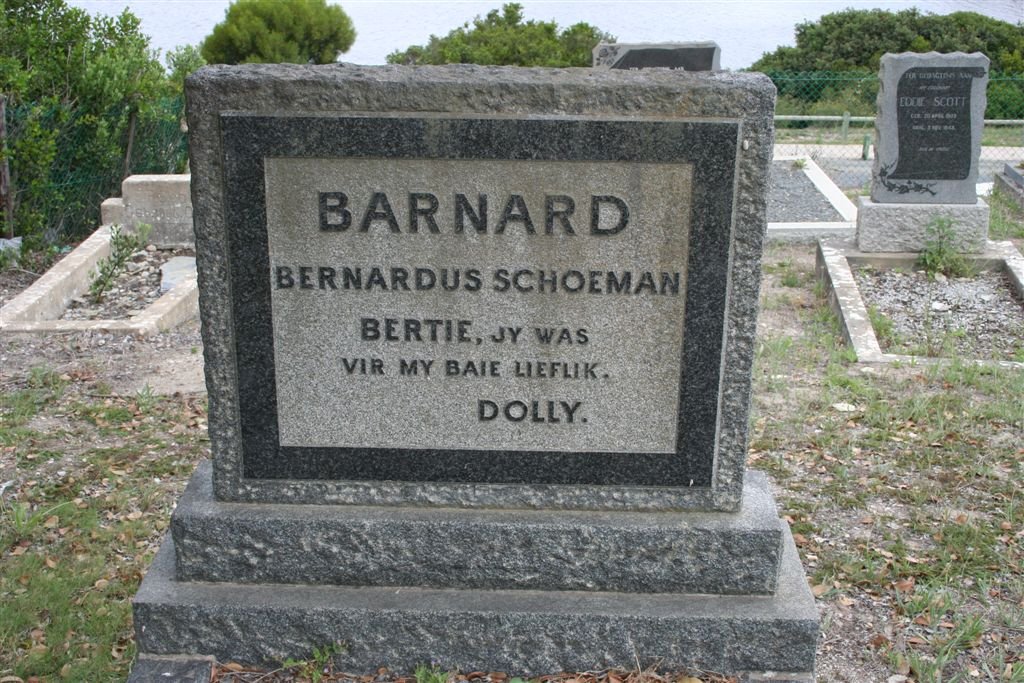 BARNARD Bernhardus Schoeman