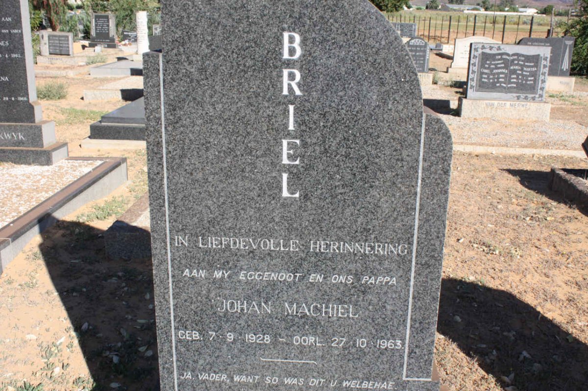 BRIEL Johan Machiel 1928-1963