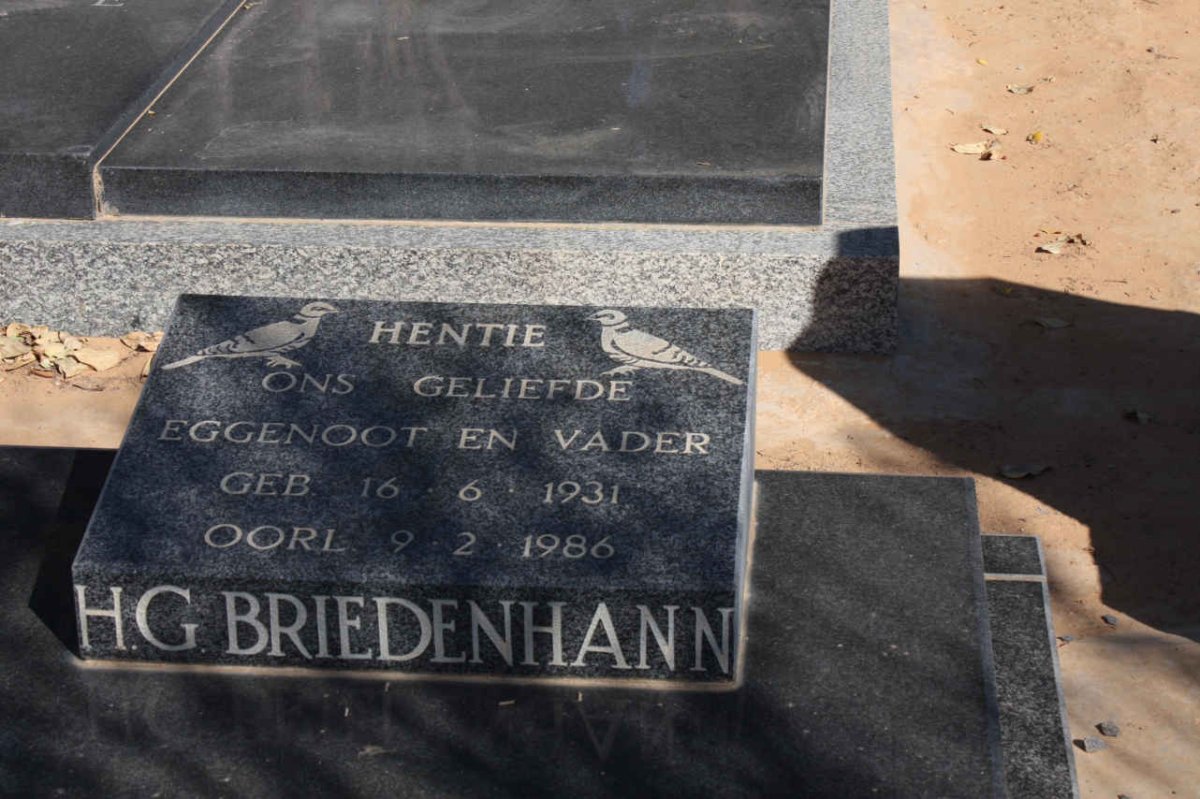 BRIEDENDHAM H.G. 1931-1986