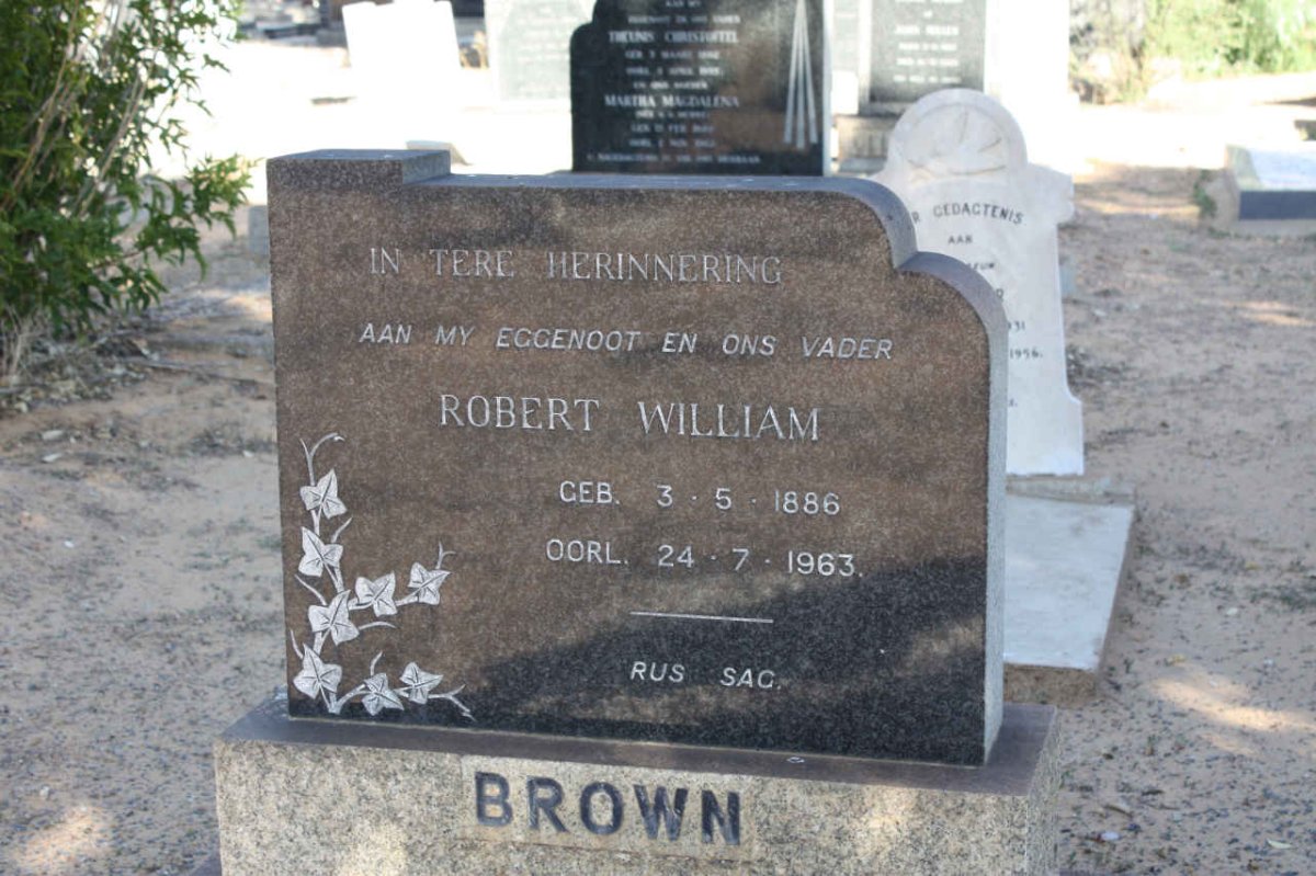 BROWN Robert William 1886-1963