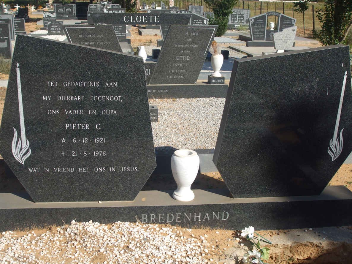 BREDENHAND Pieter C. 1921-1976