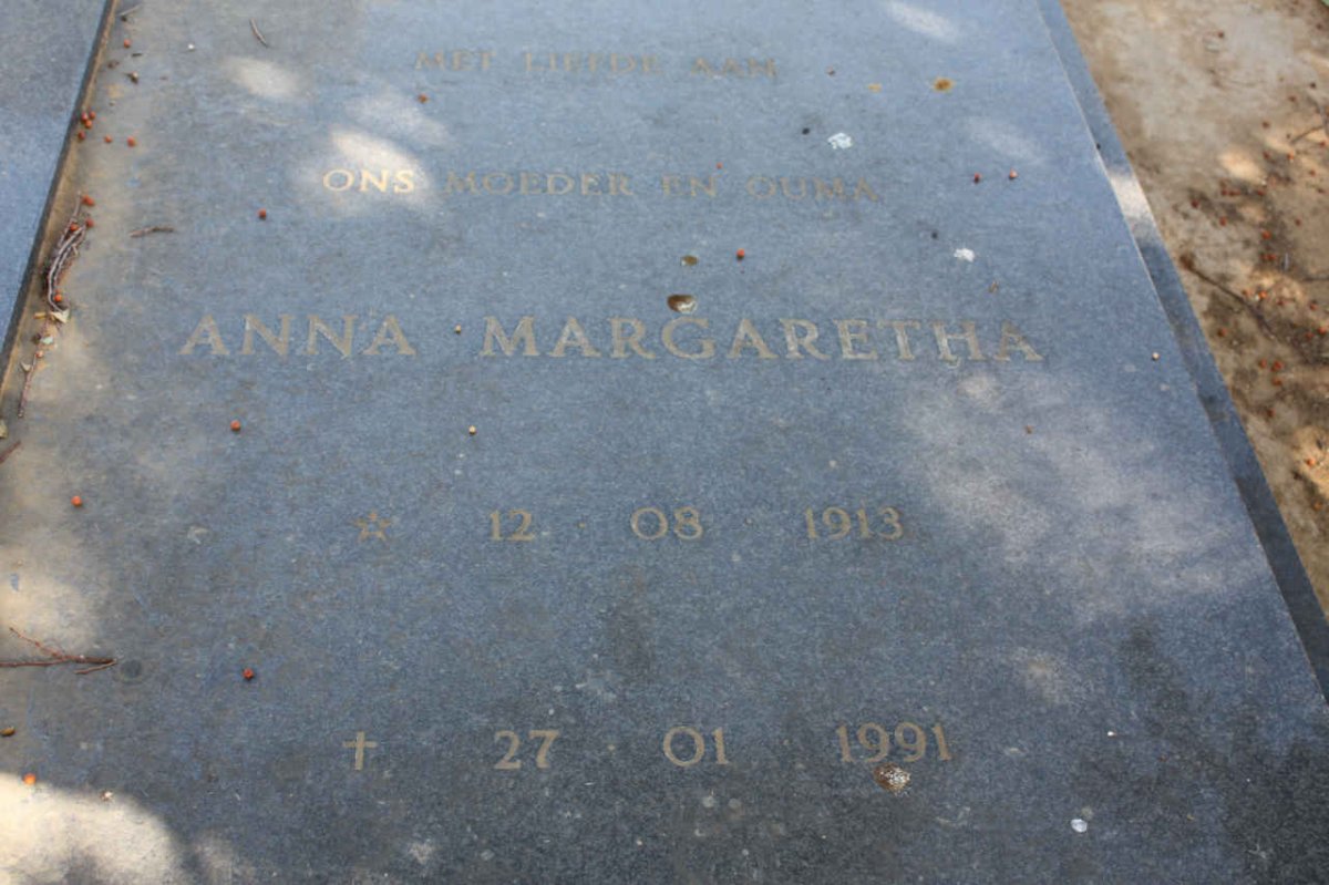 BOTHMA Anna Margaretha 1913-1991