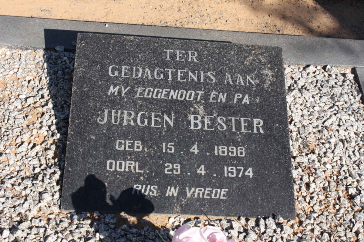 BESTER Jurgen 1898-1974