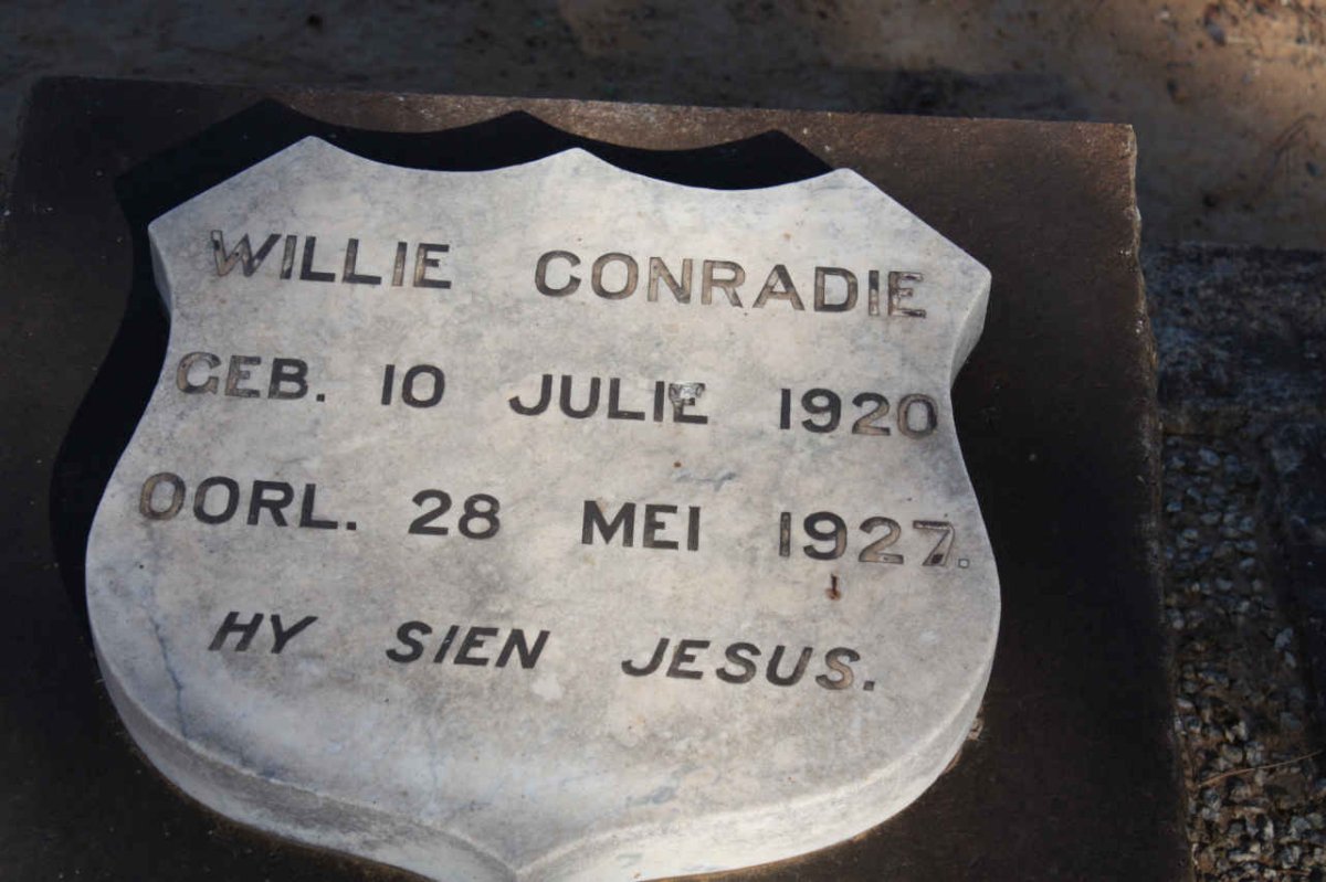 CONRADIE Willie 1920-1927
