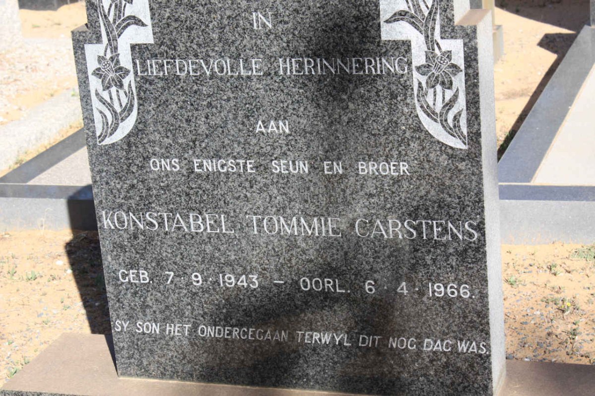 CARSTENS Tommie 1943-1966