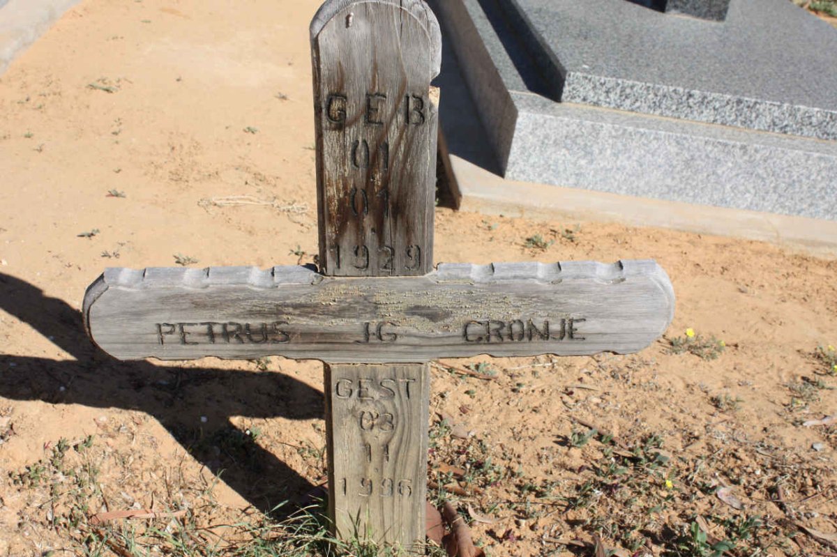 CRONJE Petrus J.G. 1929-1996