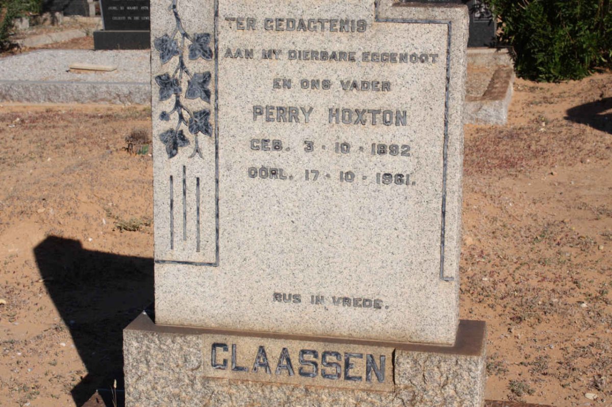 CLAASSEN Perry Hoxton 1892-1961