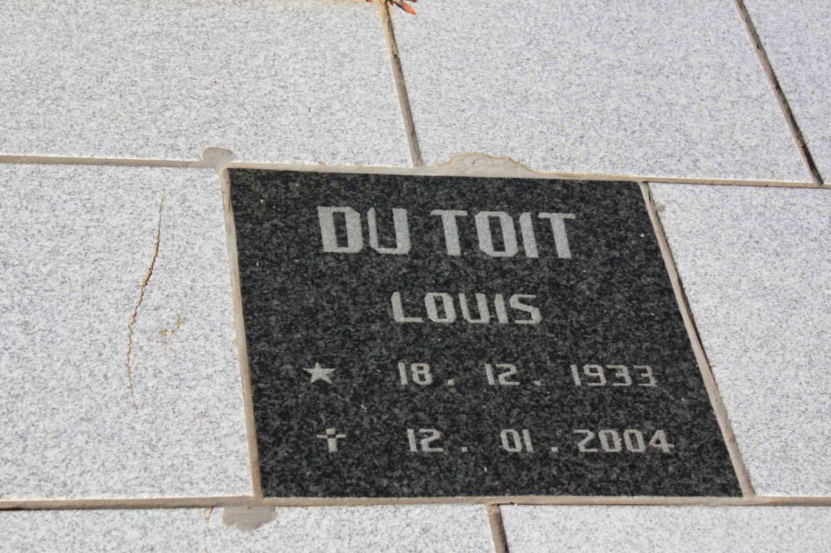 TOIT Louis, du 1933-2004
