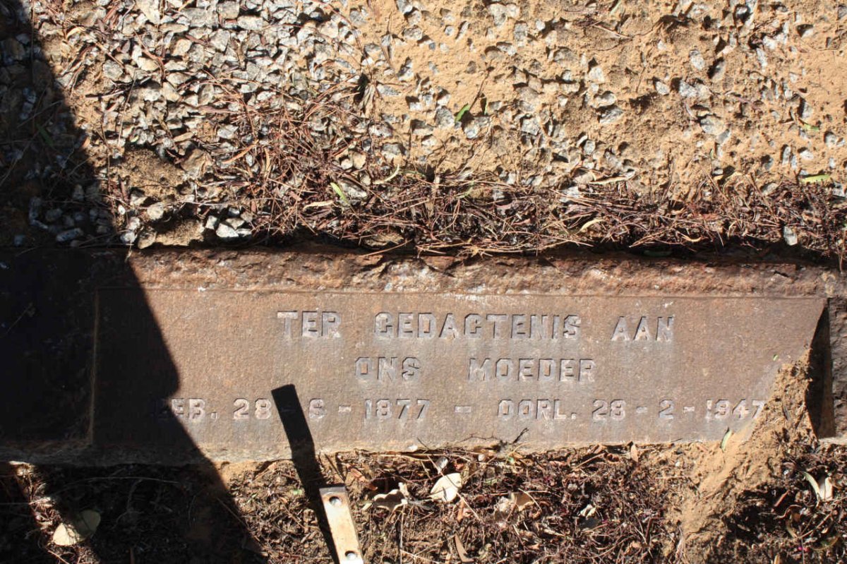 COCKCROFT Moeder 1877-1947