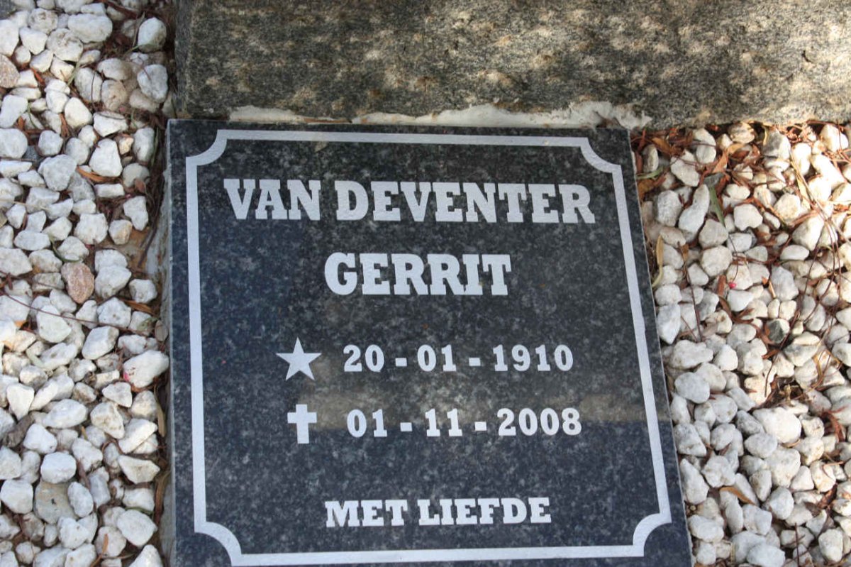 DEVENTER Gerrit, van  1910-2008