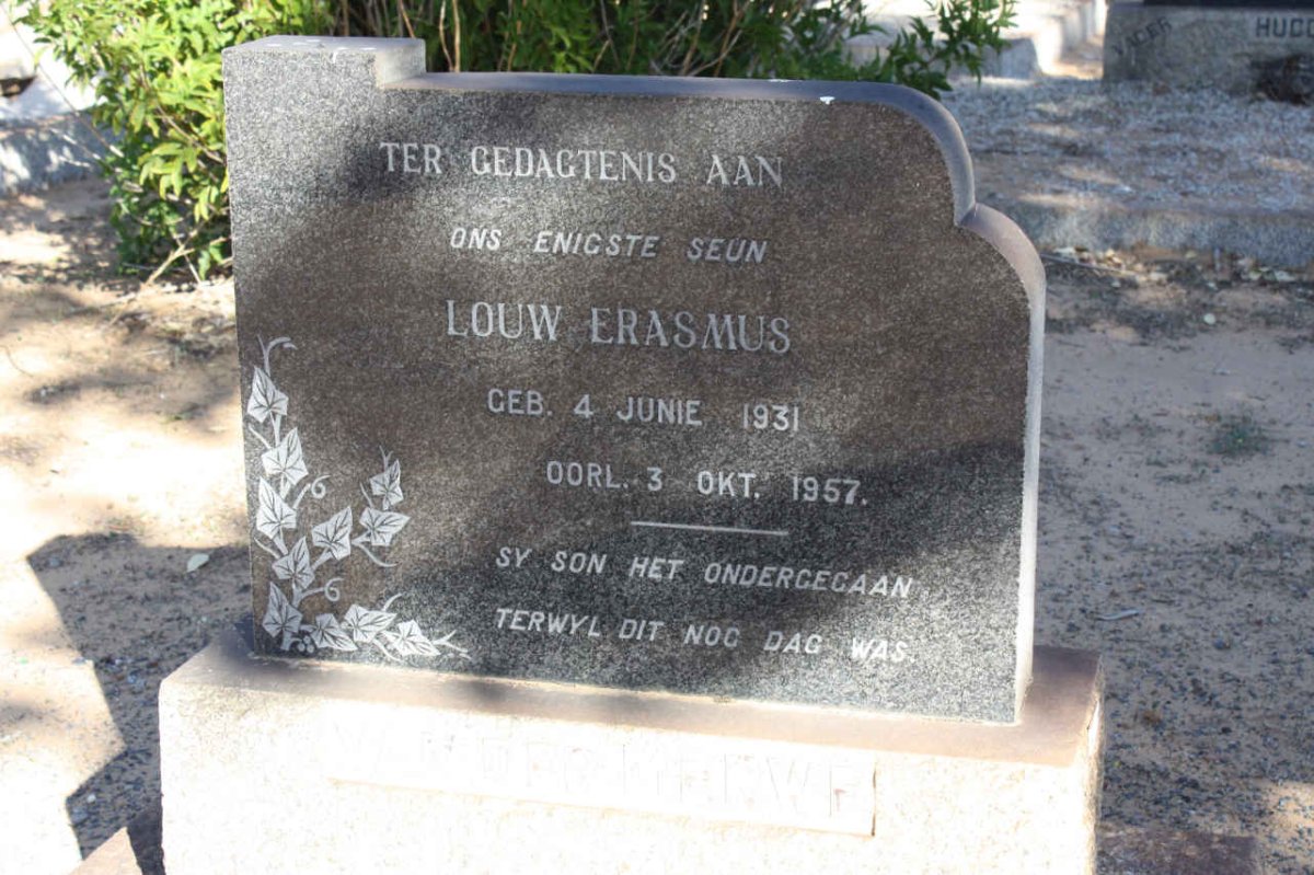 ERASMUS Louw 1931-1957