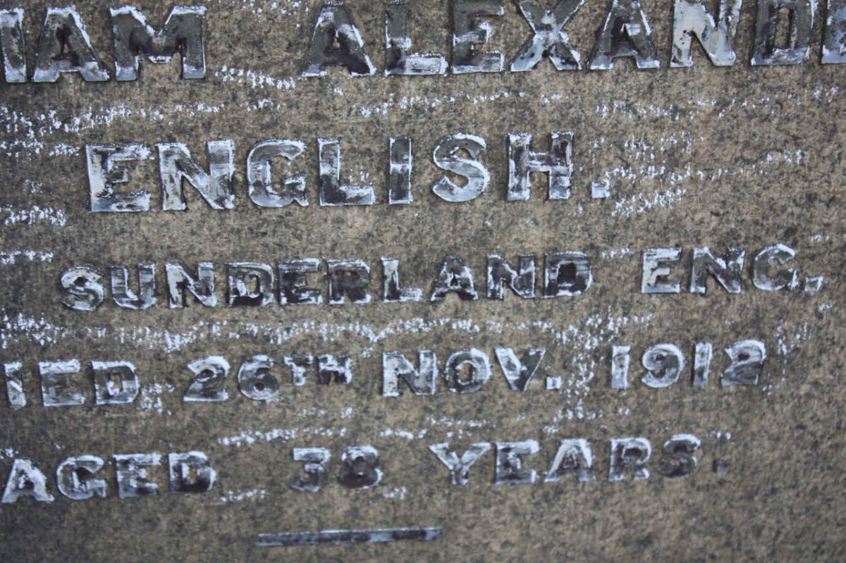 ENGLISH William Alexander -1912