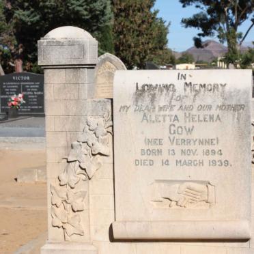 GOW Aletta Helena nee VERRYNNE 1894-1939