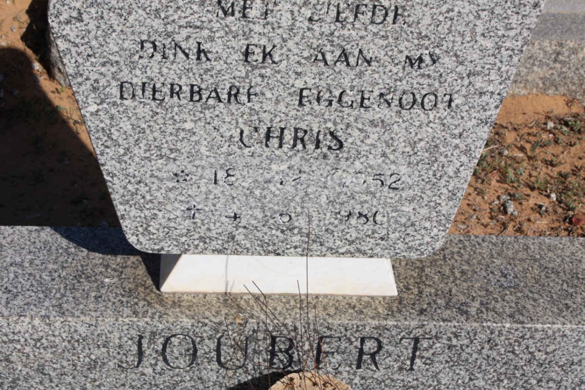 JOUBERT Chris 1952-1980