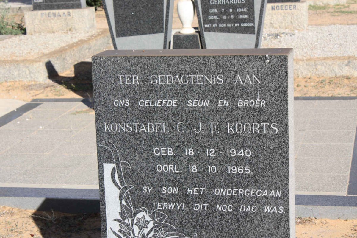 KOORTS C.J.F. 1940-1965