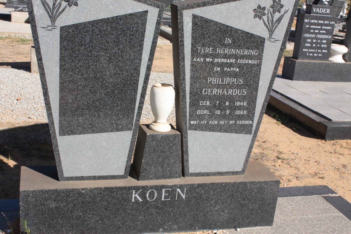 KOEN Philippus Gerhardus 1946-1969