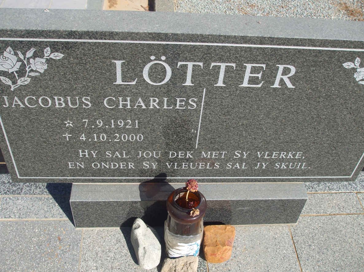 LOTTER Jacobus Charles 1921-2000