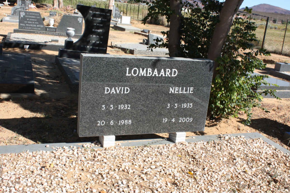 LOMBAARD David 1932-1988 &amp; Nellie 1935-2009