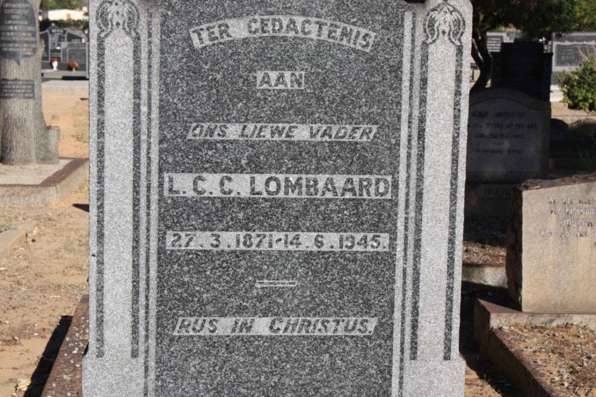 LOMBAARD L.C.C.  1871-1945