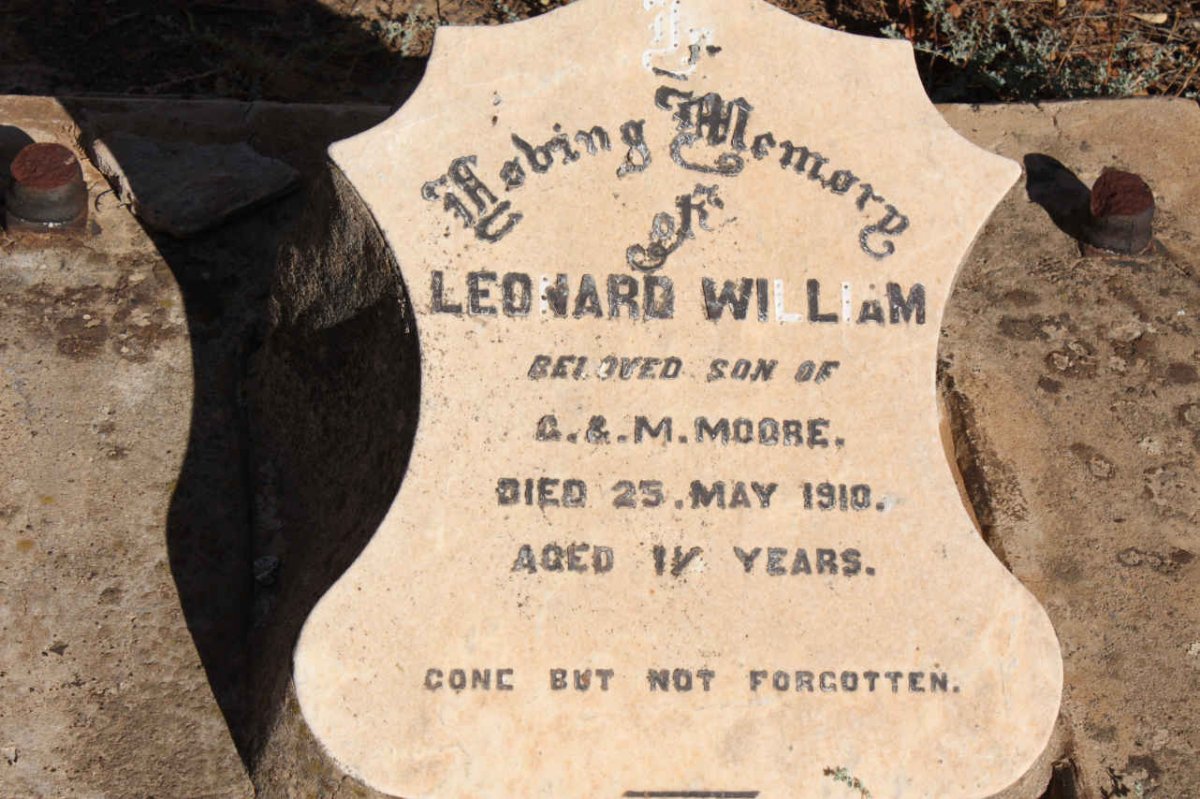 MOORE Leonard William -1910