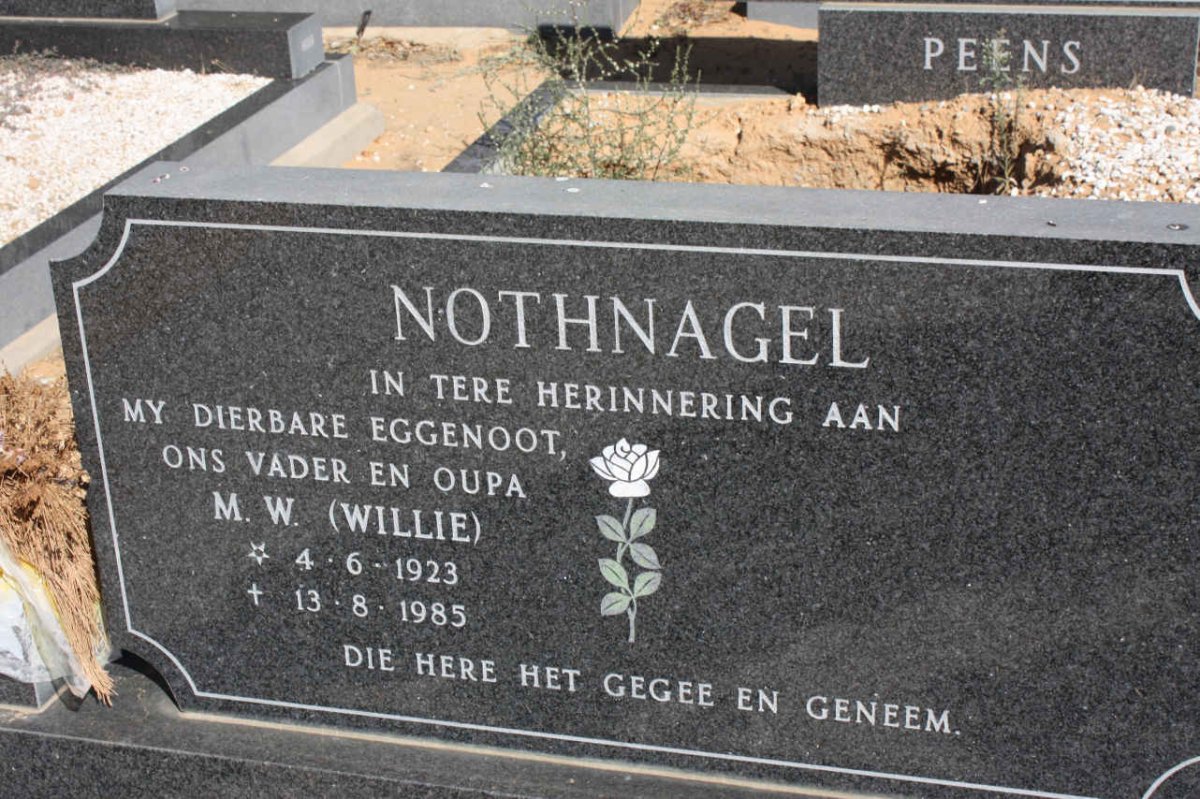 NOTHNAGEL M.W. 1923-1985